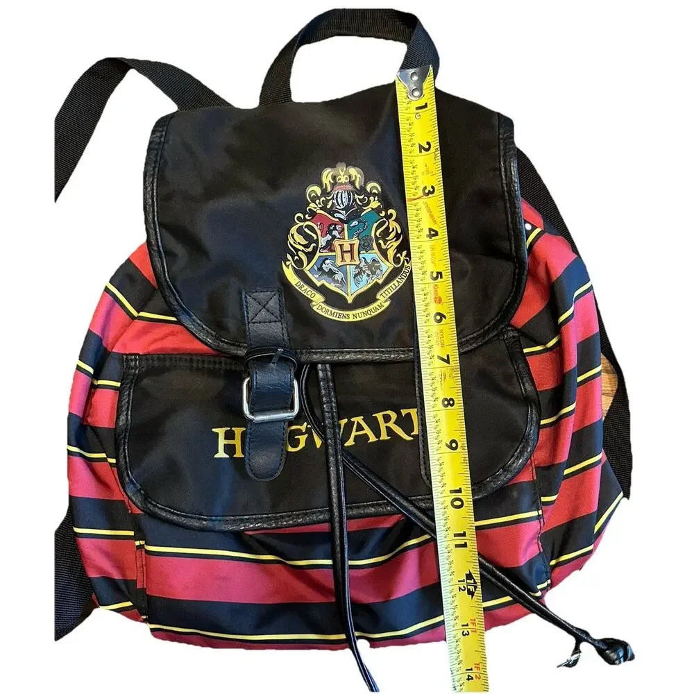 Harry‎ Potter Hogwarts Backpack Red Black Striped Park Bag Snap Flap 2019